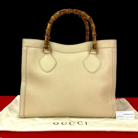 Gucci Bamboo Leather Handbag - Picture 1 of 10